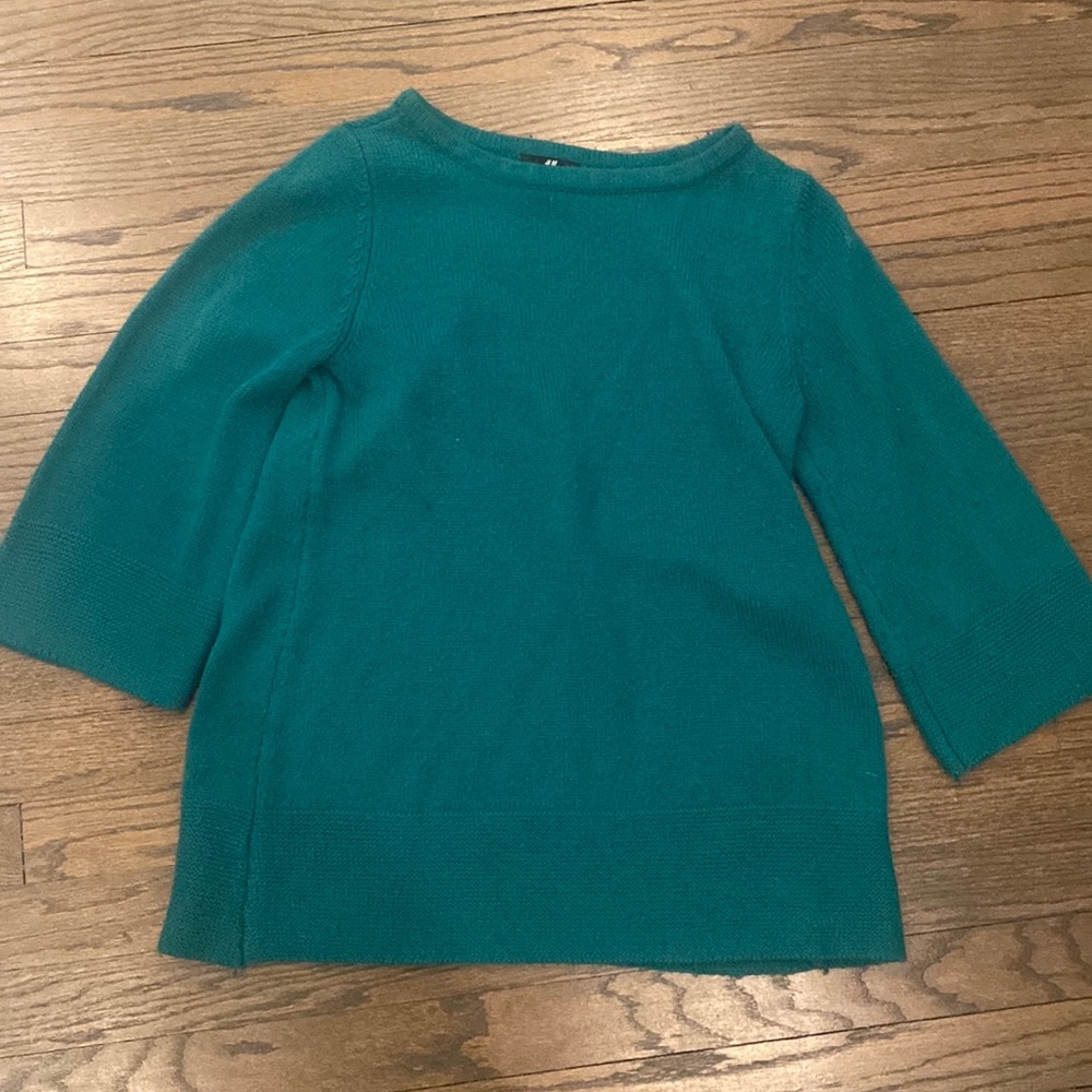 H&M dark Green oversized sweater